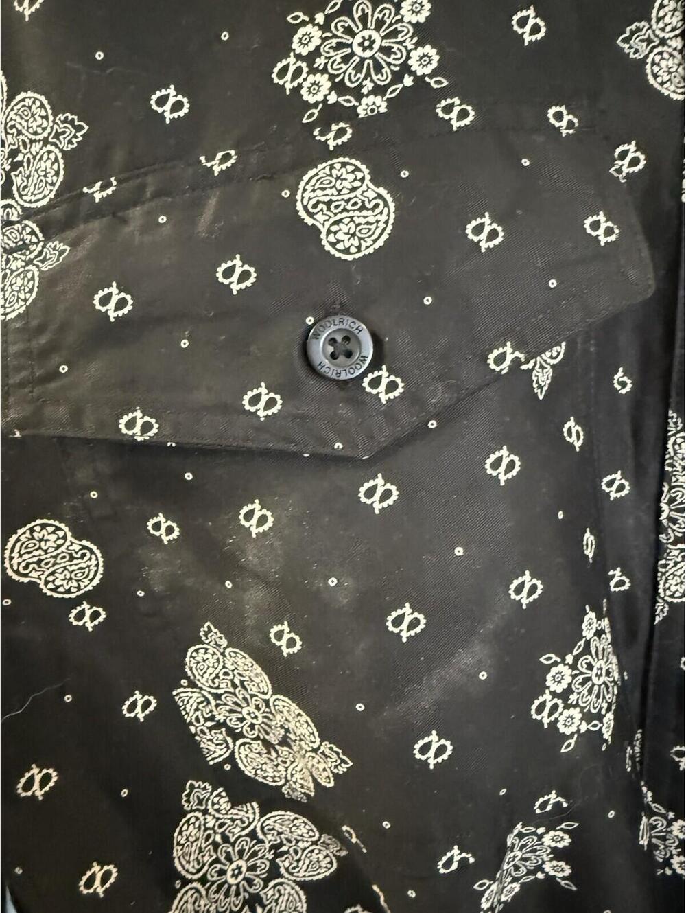 Woolrich Women’s Bandana Print Long Sleeved Utility Dress Medium - Picture 7 of 9